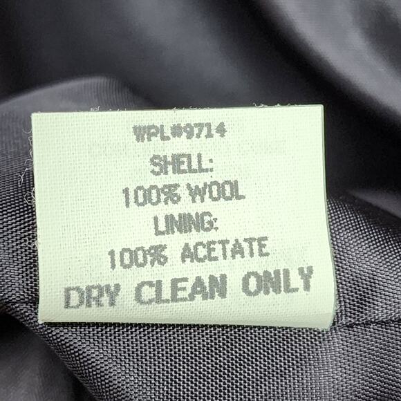 Sag Harbor Vintage Blazer 10 Blue 100% Wool Suit Jacket Workwear Career Classic - Picture 10 of 14